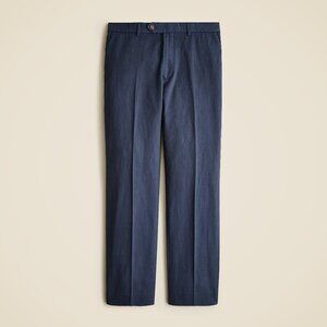 NWT J. Crew Mens Size 33 33x31 Garment Dyed Cotton-Linen Blend Chino Suit Pant